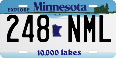MN license plate 248NML