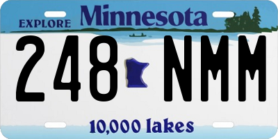 MN license plate 248NMM