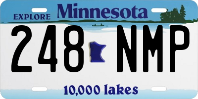 MN license plate 248NMP