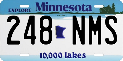 MN license plate 248NMS
