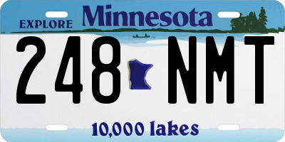 MN license plate 248NMT