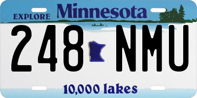 MN license plate 248NMU