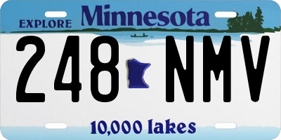 MN license plate 248NMV