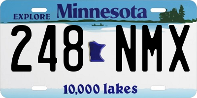 MN license plate 248NMX
