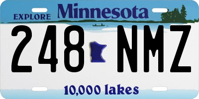MN license plate 248NMZ