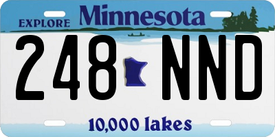 MN license plate 248NND