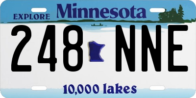 MN license plate 248NNE