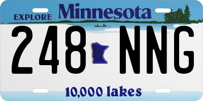 MN license plate 248NNG