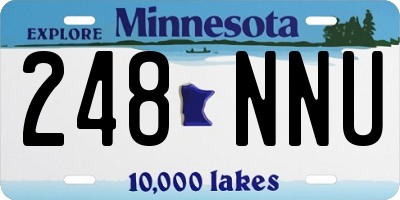 MN license plate 248NNU