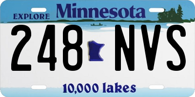 MN license plate 248NVS