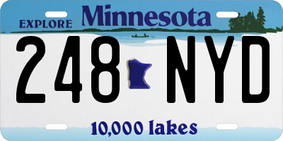 MN license plate 248NYD