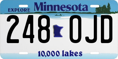 MN license plate 248OJD