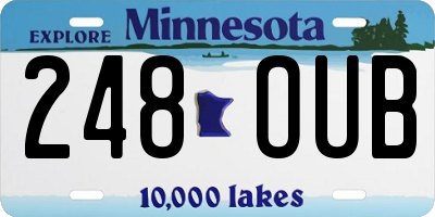 MN license plate 248OUB