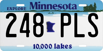 MN license plate 248PLS