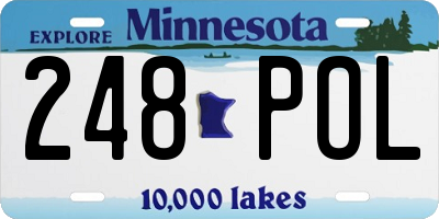 MN license plate 248POL