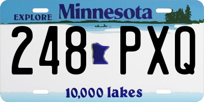 MN license plate 248PXQ