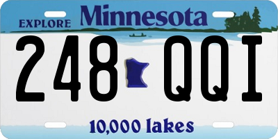 MN license plate 248QQI