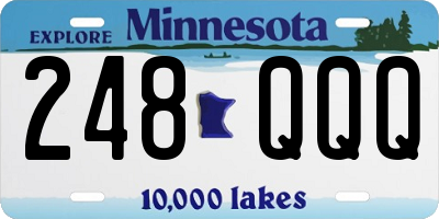 MN license plate 248QQQ