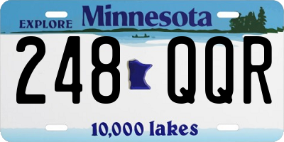 MN license plate 248QQR