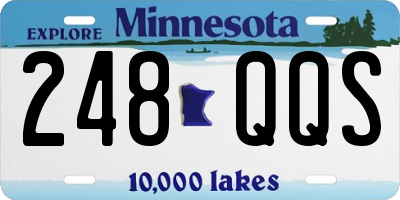 MN license plate 248QQS