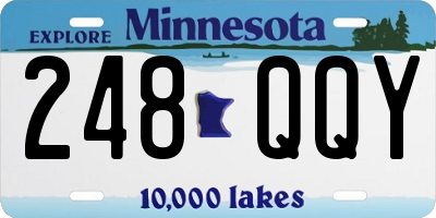 MN license plate 248QQY