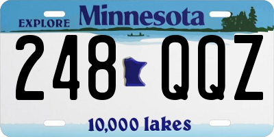 MN license plate 248QQZ