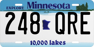 MN license plate 248QRE