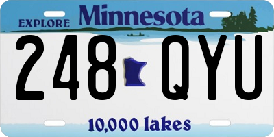 MN license plate 248QYU