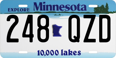 MN license plate 248QZD