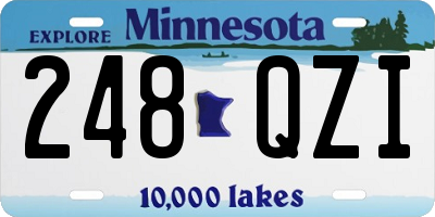 MN license plate 248QZI