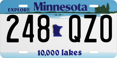 MN license plate 248QZO