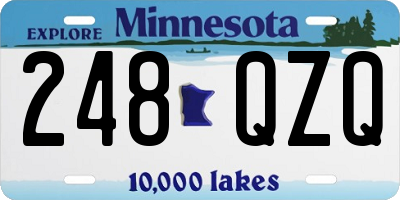 MN license plate 248QZQ