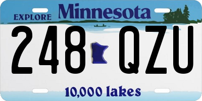 MN license plate 248QZU