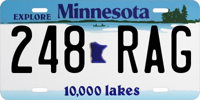 MN license plate 248RAG