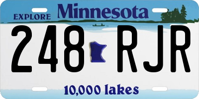 MN license plate 248RJR