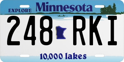 MN license plate 248RKI