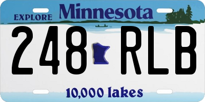 MN license plate 248RLB