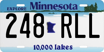 MN license plate 248RLL
