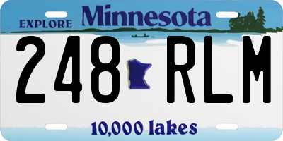MN license plate 248RLM