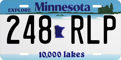 MN license plate 248RLP