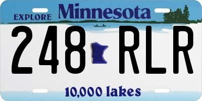 MN license plate 248RLR