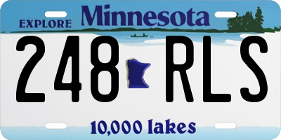 MN license plate 248RLS