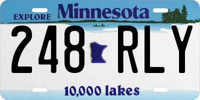 MN license plate 248RLY