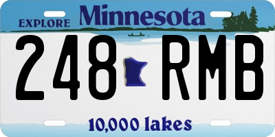 MN license plate 248RMB
