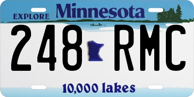 MN license plate 248RMC