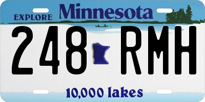 MN license plate 248RMH