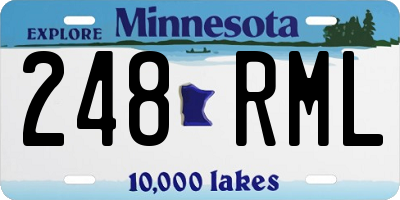 MN license plate 248RML