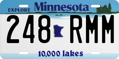 MN license plate 248RMM