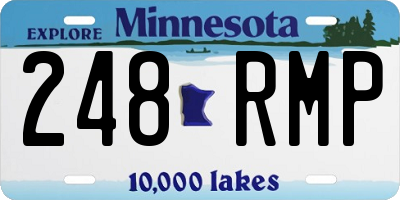 MN license plate 248RMP