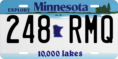 MN license plate 248RMQ